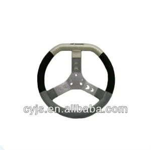 โกคาร์ทแข่งรถ PU หนัง PVC พวงมาลัยเส้นผ่าศูนย์กลาง 320 มม.พวงมาลัย