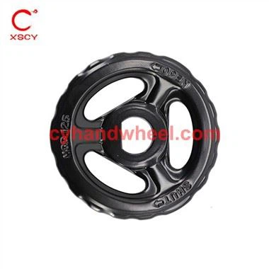 Handwheel วาล์วสีดำทึบ